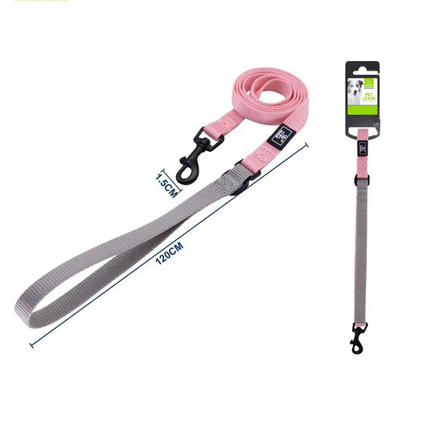 Correa Multifuncion para perros Rosa DecoHome