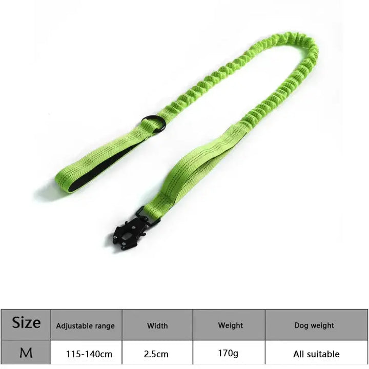 Collar táctico ajustable para perros con cuerda de tracción DS